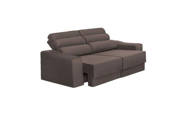 Sofá Sportage 3 Lugares em Suede Assento